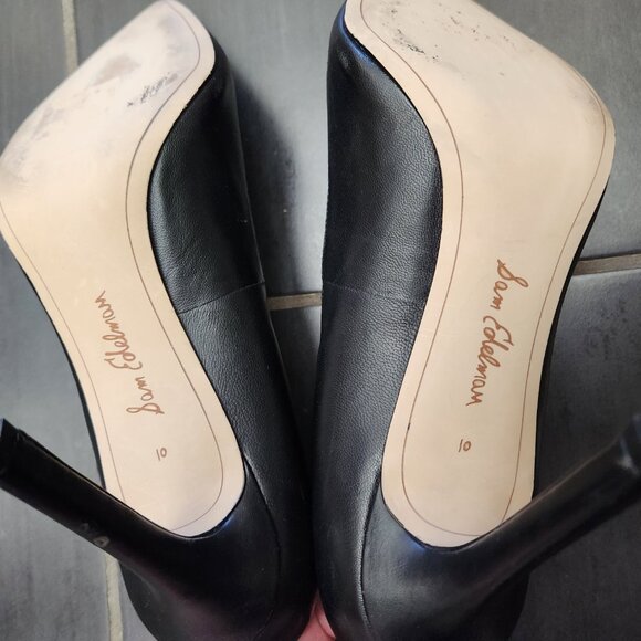 Sam Edelman Hazel Classic Professional Black Pumps Heels 10 - Picture 6 of 11